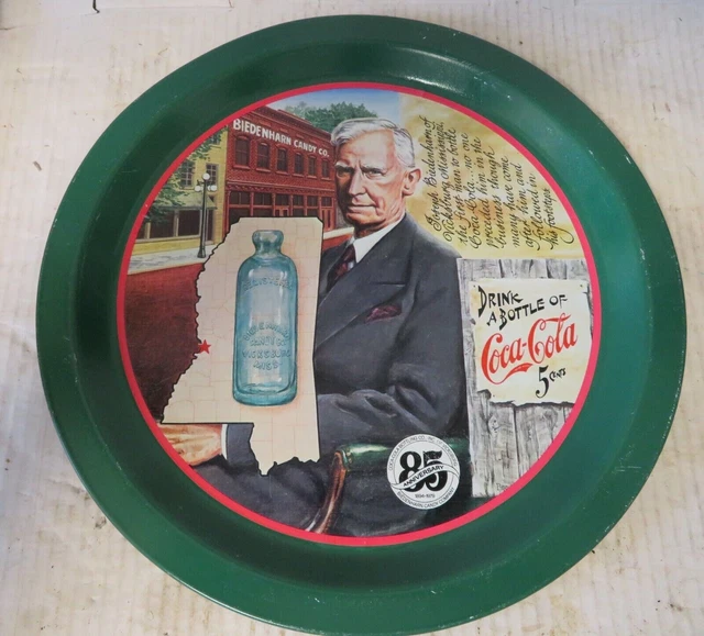 Vintage 1979 Coca Cola 85TH Anniversary Commemorative 12" Round Metal Tray *