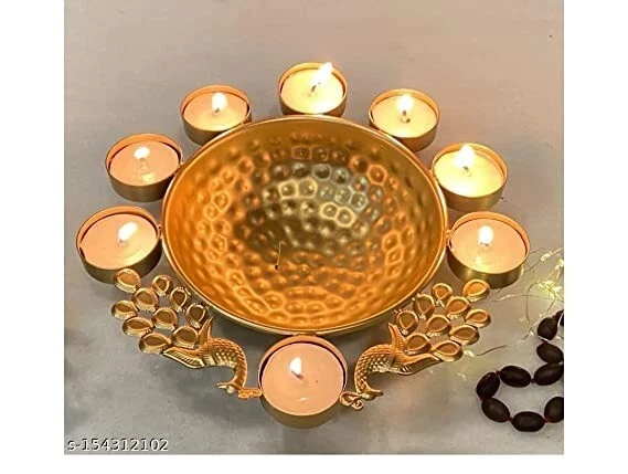 Handicraft Urli Bowl for Home Decor Decorative Diya Flower Shape Flower |