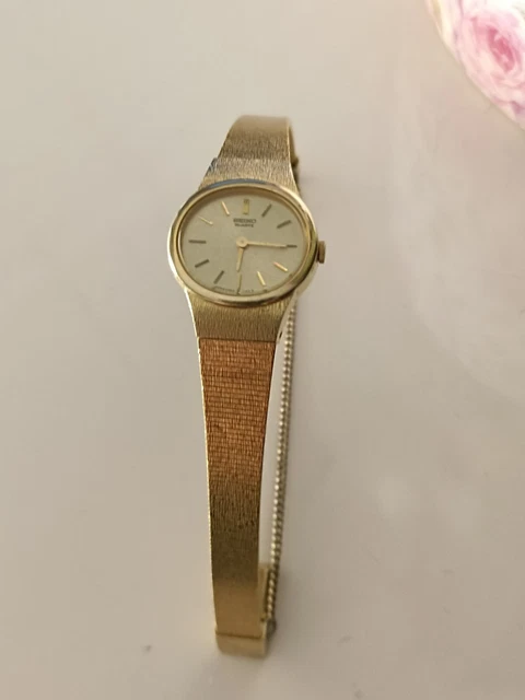 Montre Femme Seiko Cuir Référence SZN055J - Quartz Années 80 - Neuve Avec étiquettes