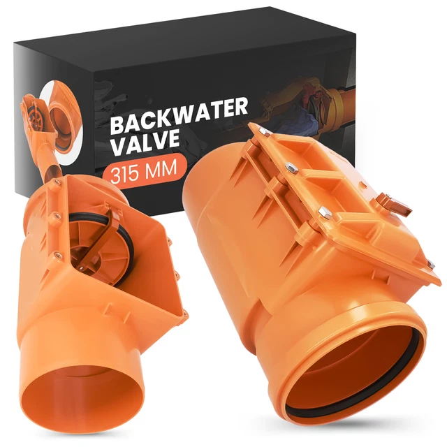 Rückstauklappe Rückstauverschluss 315 mm Rattenschutz für Abwasserrohr Abwasser