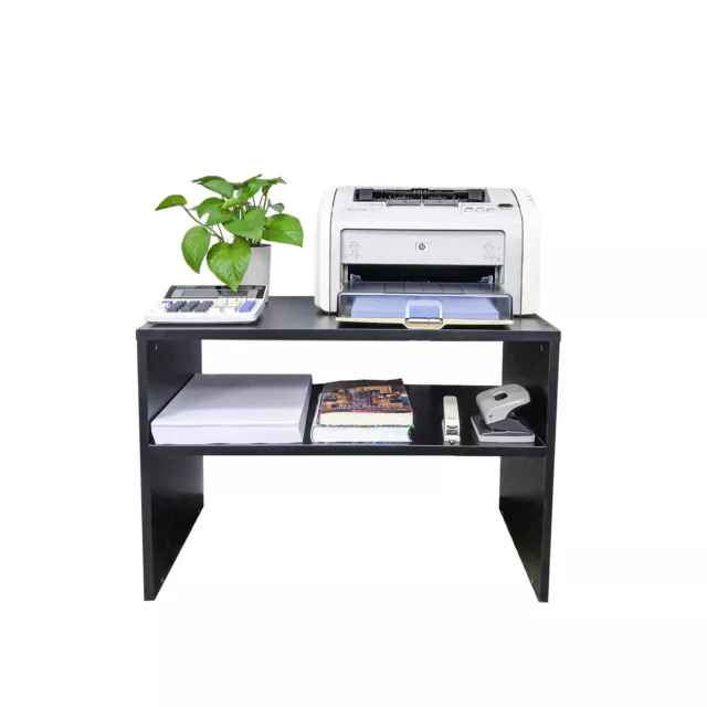 Printer Stand Shelf Desk Paper Storage Organzier Monitor Office Equipment Riser