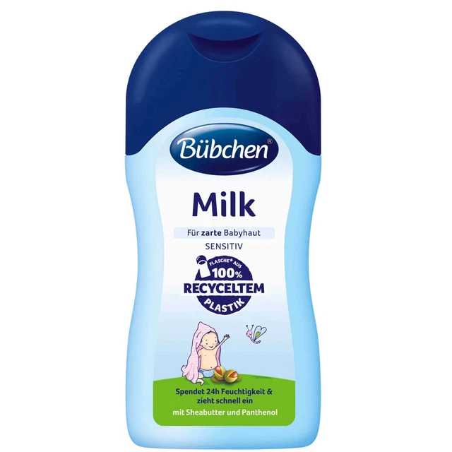 400ml Bübchen Lait Sensibles pour Doux Peau de Bébé Donne 24h Humidité