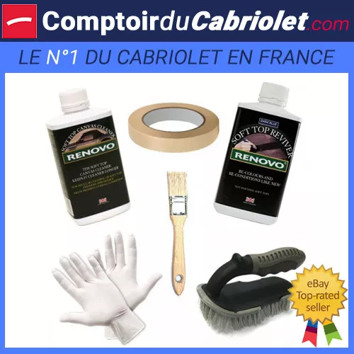 Kit Renovo BLEU nettoyant teintant pour capote en alpaga