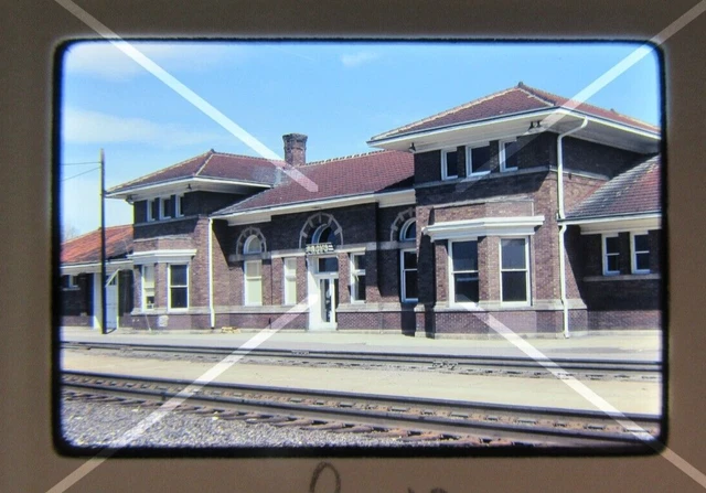 Original '81 Kodachrome Slide UP Union Pacific Provo Depot Station        W1A39