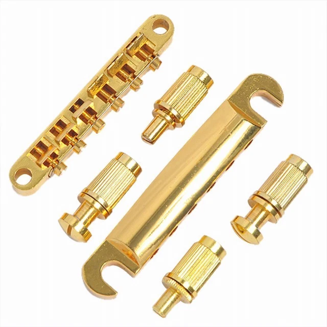 Tune-O-Matic Bridge Tailpiece Stop Bar For Epiphone LP Gibson SG Guitar GOLD SET