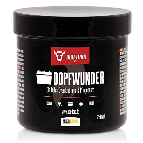 BBQ-Toro DOPFWUNDER - Die Dutch Oven Einbrenn- & Pflegepaste I 250 ml I Paste...