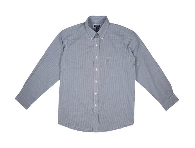 CLUB ROOM Regular Fit Checkered Dress Shirt sz 18