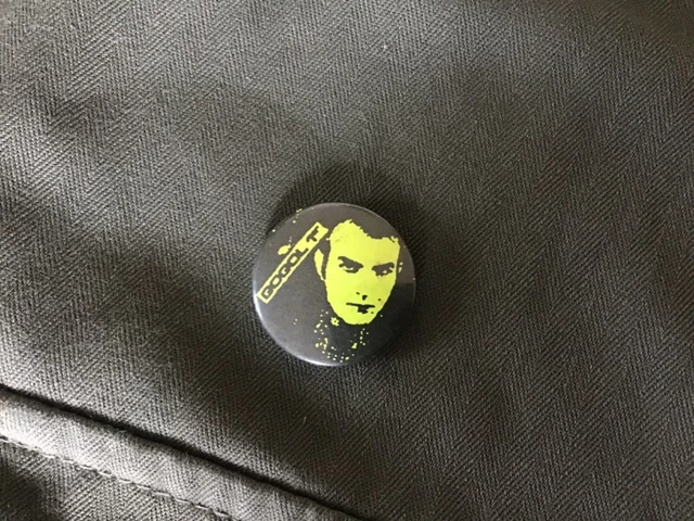 Original rare badge vintage GOGOL 1er fluo 80 s collector punk rock pins