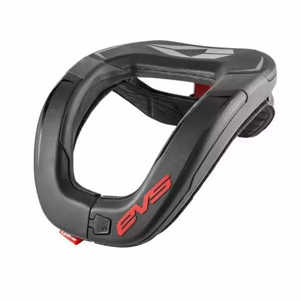 EVS Adults R4 Motocross Enduro Go-Kart Neck Brace Protector - Black/Red