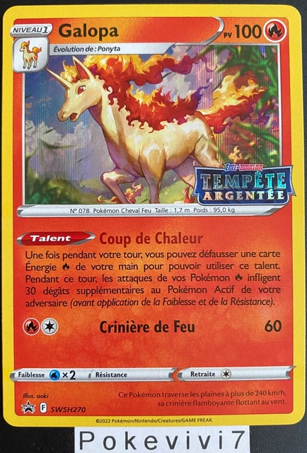Pokemon Card GALLOPA SWSH270 Holo Promo AP Silver Storm EB12 FR NEW