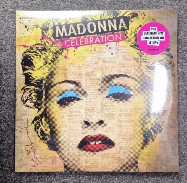 Madonna Celebration Limited Edition With Exclusive Lithograph 4 LP Vinyl Sealed