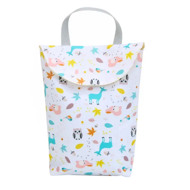 Animal Tree Print Waterproof Portable Baby Diaper Nappy Storage Bag Organizer 22