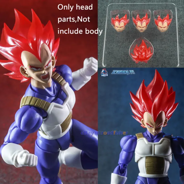 Demoniacal Fit - SS Blue Evolution headsculpt set for SHF Vegeta New Goku