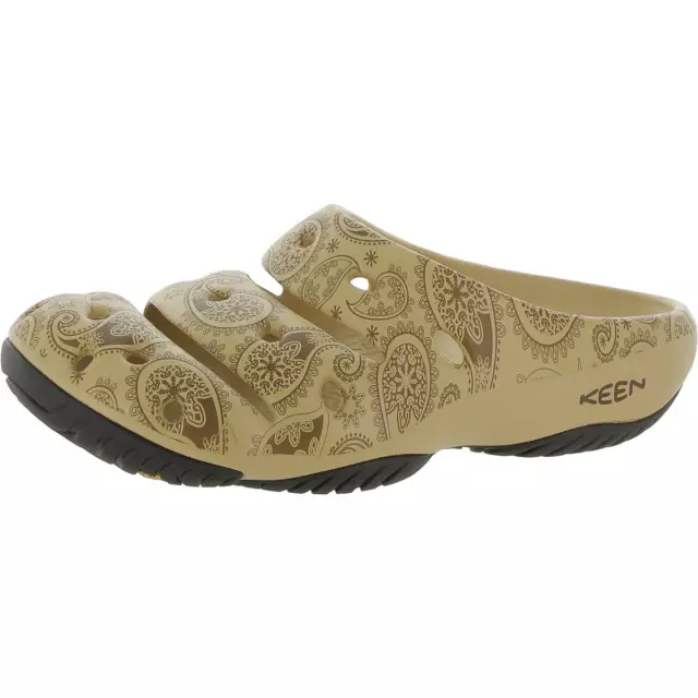 KEEN MENS YOGUI Arts Printed Perforated Slip On Slide Sandals Shoes ...