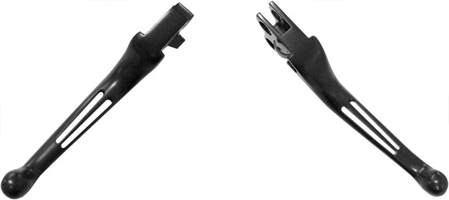 HARDDRIVE 2007-2010 Harley-Davidson FXD Dyna Super Glide CUSTOM LEVERS 2-SLOT BL