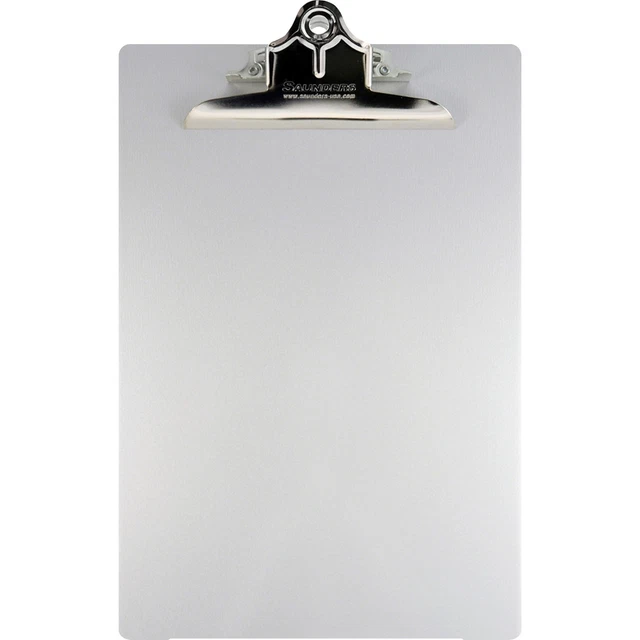 Aluminum Clipboard,Antimicrobial,6" Clip,8-1/2"x12",AM