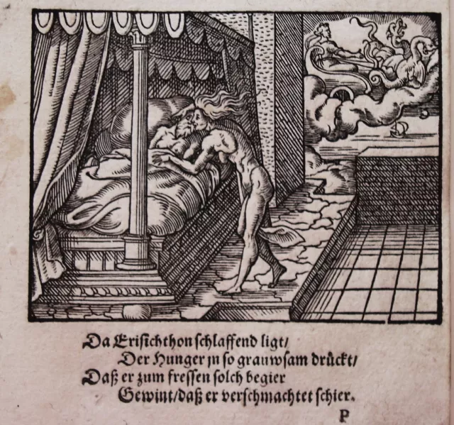 Virgil Solis Erysichthon fame erotico ovidio metamorfosi xilografia 1563 8