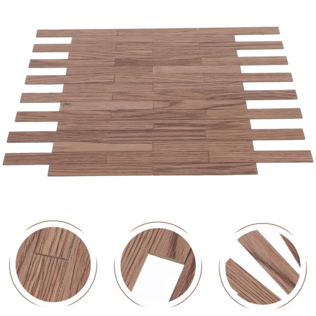 40 Pcs Dollhouse Floor Architecture Models Materials Wooden Floor