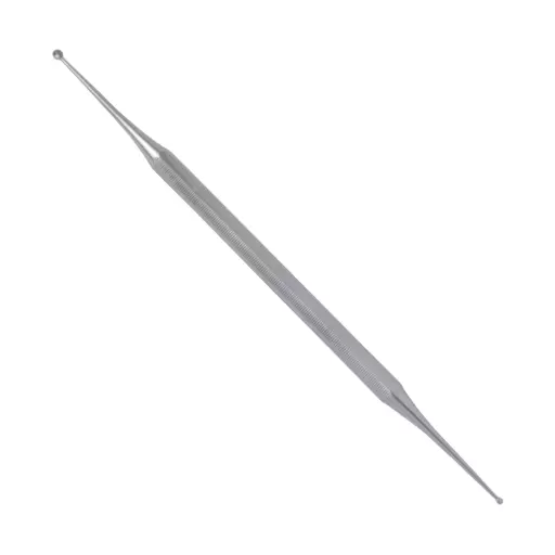 Set of 2 Curette Excavator, 5.5", Double Ended, with Hole, 1.5/2.5 mm (S/L) Ends
