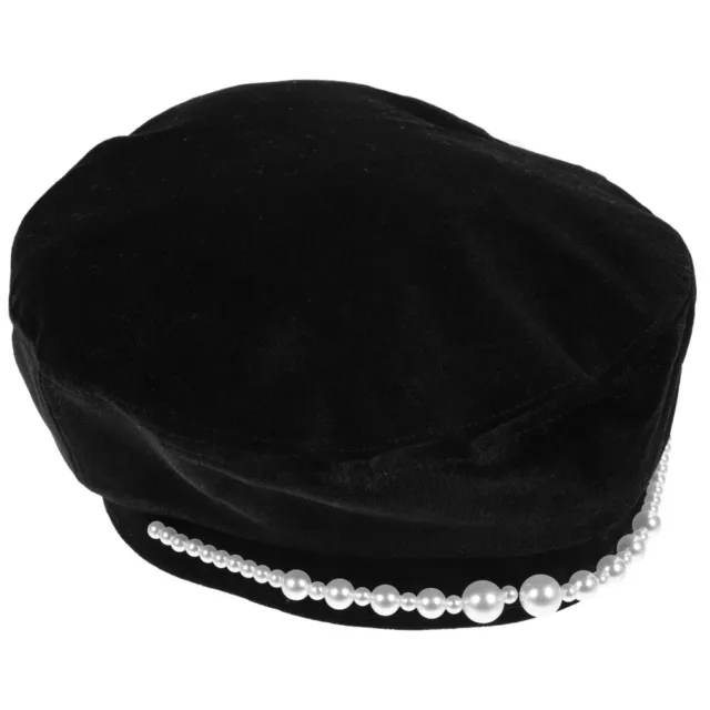 Pearl Beret Vintage Newsboy Hat Woman French Berets Caps for Women Fashion