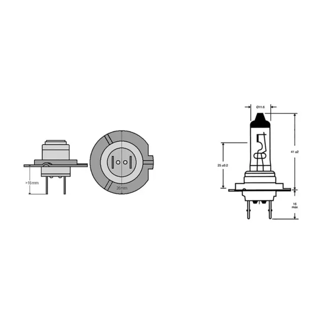 Lampe Osram H7 12V 55W PX26D Gilera 125 Runner Fx 1997-2002