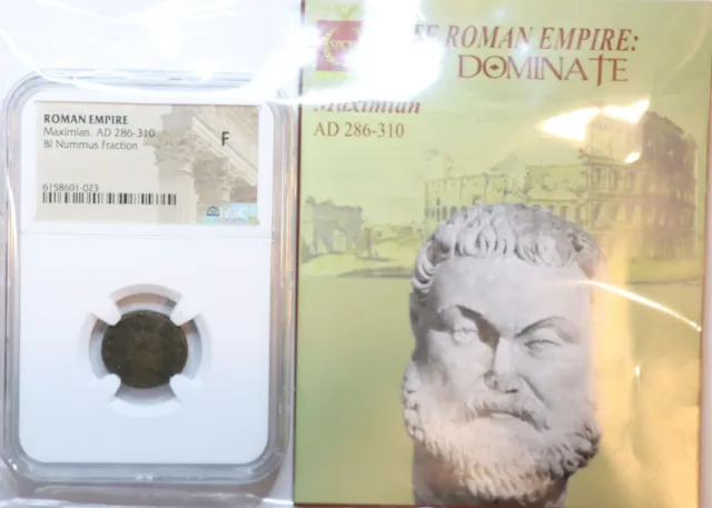 Maximian Roman Emperor Ad 286-310 Coin Ngc Certified Fine & Authentic #1973