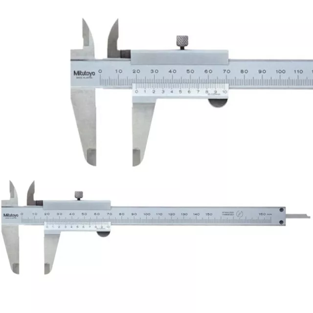 Mitutoyo Messschieber 150 mm 1/50 mm Ablesung Top Qualität NEU OVP mit Rechnung