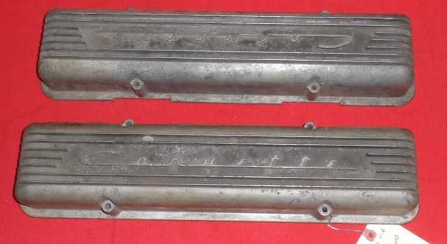 1956-1957 Chevrolet V8 VALUE COVERS - (1) Pr. 7 Fin- Alum -  GM#3726086