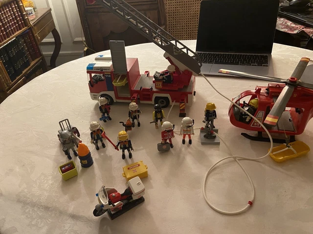 Playmobil : lot Pompier avec camion - Jeux & Jouets