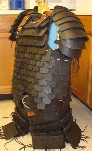 Leather Body Armor Medieval Samurai Japanese armor LARP cosplay costume SCA Prop
