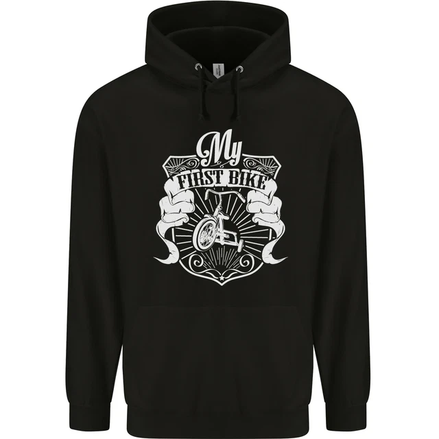 First Bike Funny Biker Motorbike Motorcycle Childrens Kids Hoodie