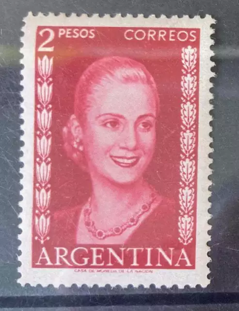 ARGENTINA 1952 Eva Peron definitives women 2 peso SC# 609 MH