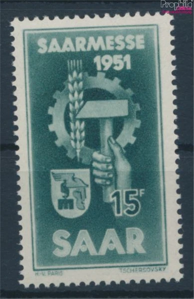 Briefmarken Saarland 1951 Mi 306 postfrisch (10214594