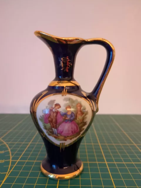 Ancien petit vase soliflore porcelaine carafe art pop french antique pottery