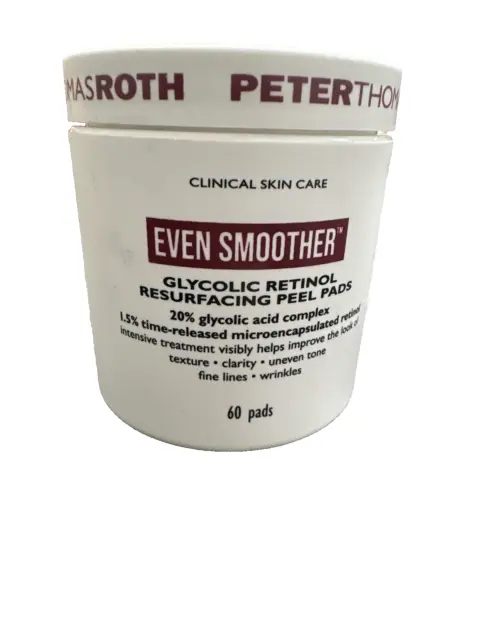 Peter Thomas Roth Even Smoother Glycolic Retinol Peel Pads 60 ct Sealed