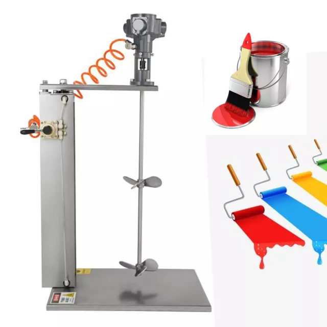 Pneumatic Liquid Mixer Agitator Paint Coating Blender Mixing Stirrer Tool 1/2Hp