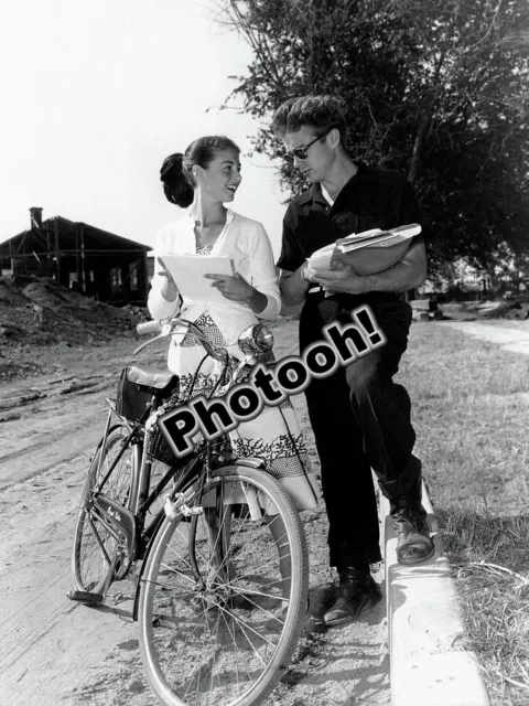 Pier Angeli And James Dean On A Stroll Celebrity REPRINT RP #7544