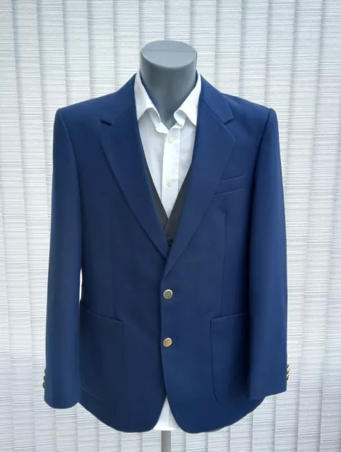 Hornes Vintage Royal Blue Classic Single Breasted Blazer Size 40 Regular