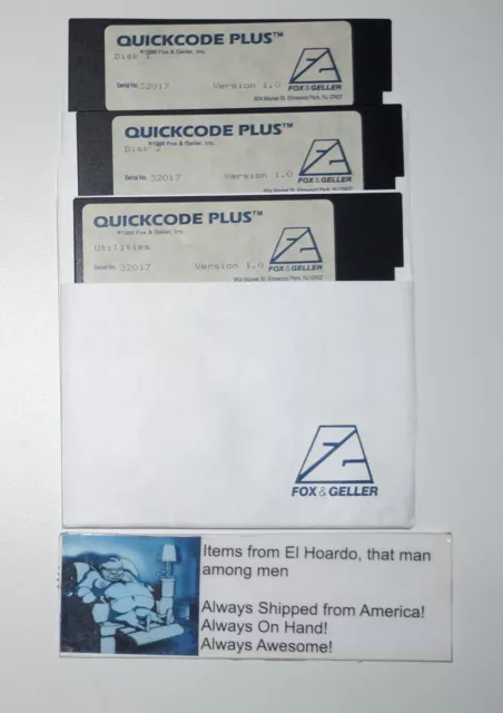 Quickcode Plus for dBASE Version 1.0 by Fox & Geller 1986