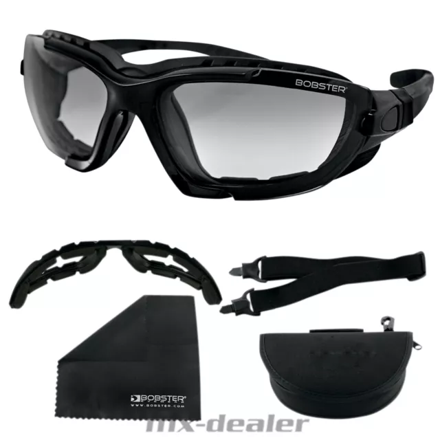 BOBSTER Renegade selbsttönenede Photochromic Biker Sonnenbrille Motorradbrille