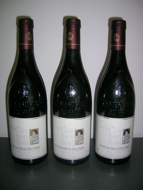 CLOS SAINT- JEAN - Lot  3 b. x 2012 - Châteauneuf du Pape Rouge - Domaine au TOP