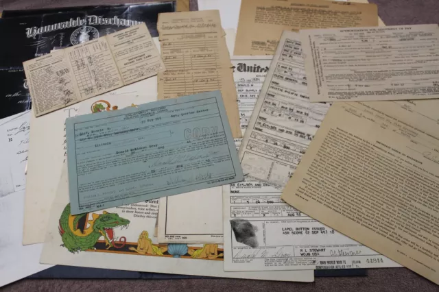 Large Original WW2 U.S. AAF Philippines Campaign Vet's Document Lot & More