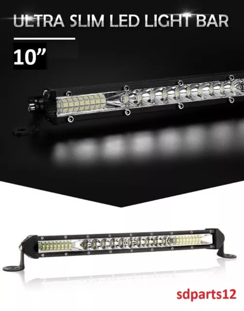 27cm 24 LED Barre Lumineuse Combiné Spot Flood 72W pour Camion Hors Route 4x4