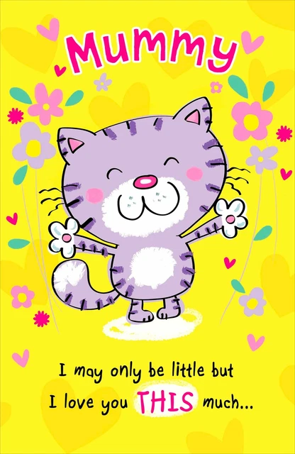 MUMMY BIRTHDAY CARD Pop Up I Love You This Much £6.49 - PicClick UK