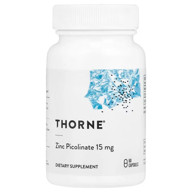 THORNE ZINC PICOLINATE, 15 mg, 60 Capsules , Expiry"2027 £24.09