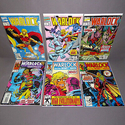 Warlock Infinity Watch, Chronicles, Mixed Lot of 6 Marvel Comics 1992 GOTG Movie