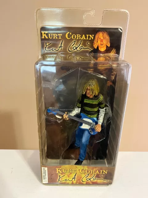 Nirvana-Smells Like Teen Spirit Kurt Cobain 7'' NECA Figure with Guitar-NIB