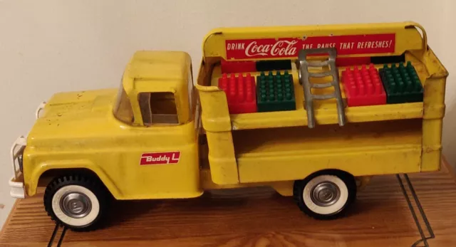 Vintage 1960's Buddy L Toy Coca Cola Delivery Truck