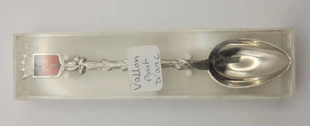 Collection – Petite Cuillère Aven D’Orniac, Blason Gravé, Métal Argenté, Avec Son écrin