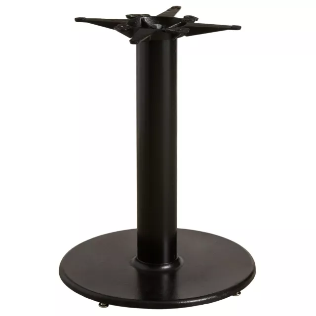 22" Restaurant Indoor Table Base 4 1/2" Column Standard Height Cast Iron Steel 3
